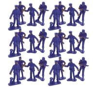 ifundom Figuras de Policías de Plástico Resistentes 50 Piezas Pequeñas para Decoración de Jardín y Juego de Mesa Modelo Policial Realista para Coleccionar y Escenas de Diorama