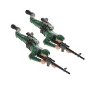 ifundom Figuras de Soldados Eléctricos Gateantes para 2 Piezas, Juguetes Interactivos de Figuras de Acción Militares en Color Verde sin Batería, Desarrollo Motor y Juego Educativo