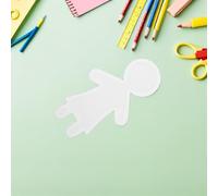 ifundom Figuras Humanas de Cartón Blancas para Manualidades Infantiles 40 Piezas sin Pintar para Pintar Recortes de Papel para Aula y Actividades Creativas Preescolar