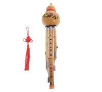 ifundom Flauta Cómodo para Principiantes Varios estilos Hulusi de Bambú Hecha a Mano en Clave C Dos Subtonos Émbolo, Instrumento Musical Étnico Varios estilos y Amantes Música