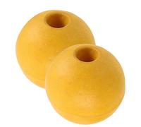 ifundom Flotadores de Pesca para Redes y Cuerdas Estructura Hidrodinámica y Resistencia UV, Material PVC Amarillo, Paquete de 2 Piezas para Agua No Salada y Salada