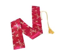 ifundom Funda de Espada Tai Chi de Seda Suave 12,7 X 135 CM con Bordado de Motivo Floral, Bolsa Portátil para Artes Marciales y Esgrima, Estuche Protector para Transporte y Almacenamiento