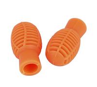 ifundom Funda de Silicona Naranja para Baquetas 2 Piezas Silenciador Portátil que Reduce Volumen para Práctica Musical y Protección de Baquetas