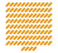ifundom Fundas Protectoras para Dedos M, 100 Piezas, Manguitos Antideslizantes de Látex Color Naranja, Cubierta Resistente para Uso Doméstico E Industrial