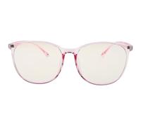 ifundom Gafas Protectoras para Ordenador Filtro de Luz Azul Montura Redonda Transparente Rosa Unisex Ligeras y Hipoalergénicas para Reducir Fatiga Visual en Oficina y Estudio