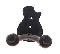 ifundom Gancho de Pared para Guitarra de Cuerpo Estilo Ébano, Soporte Tornillos, Práctico y Estable para Colgar Guitarras Eléctricas y Acústicas en Espacio Reducido, Accesorio Duradero