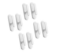 ifundom Ganchos Adhesivos para Cortinas 8 Pcs, Soporte Adhesivo para Cuerda de Persiana, Gancho Blanco para Fijar Cordón de Persiana, Adecuado para Hogar y Oficina, Fácil Instalación