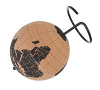 ifundom Globo Terráqueo Decorativo de Corcho Soporte, Diseño Delicado para Decoración de Escritorio y Oficina, Herramienta Educativa Exploradores