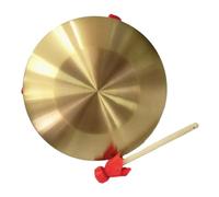 ifundom Gong Pequeño de Cobre para Decoración China Instrumento de Percusión Incluido Sonido y Fuerte para Representaciones Teatrales y Decoración