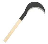 ifundom Guadaña de Mano Mango Largo de Acero al Manganeso para Jardinería Cuchillo para Césped Resistente y Afilado Herramienta Manual para Deshierbar en Césped y Huerto