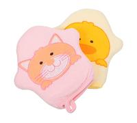 ifundom Guantes de Baño Pack de 2 Piezas en Algodón para Bebés Forma de Estrella de Dibujos Animados Absorción Fuerte y Anillo Pequeño para Colgar Color Aleatorio en Casa o Viaje
