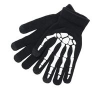 ifundom Guantes de Esqueleto Luminosos para Hombre Guantes Cálidos de Invierno de Dedos Completos Acrílico Transpirable para Actividades al Aire Libre y Fiesta de Halloween