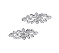 ifundom Hebillas de Zapatos Elegantes de Vidrio Plata para Adornar Tacones Altos, Prácticas y Fáciles de Instalar, para Fotos Calle y Decoraciones de Eventos