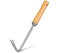 ifundom Herramienta Manual para Eliminar Malas Hierbas con Mango de Madera y Hierro, Fácil de Agarrar Espacios Estrechos en Jardín y Huerto