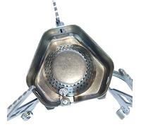 ifundom Hornillo Camping Gas Portátil Acero Inoxidable con Protección Antiviento para Acampada y Barbacoa Estufa Gas Resistente para Exteriores