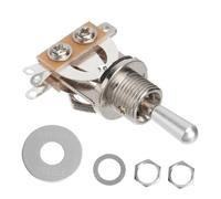 ifundom Interruptor De Selección De Pastillas De Guitarra Eléctrica De Vías Con Anillo De Treble Interruptor De Guitarra De Color Plata Fácil Control Del Tono Incluye Tuerca De Montaje