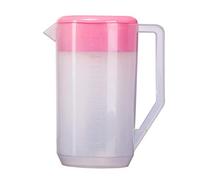 ifundom Jarra de Bebidas de Plástico Rosa con Capacidad de 4000 Ml, Resistente al Calor, Adecuado para Piscinas y Cenas de Acción de Gracias Reutilizable