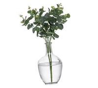 ifundom Jarrón de Transparente con Base para Decoración de Salón y Comedor Florero de Mesa Rústico para Centros de Boda y Adornos Modernos Casa