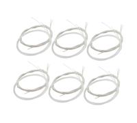 ifundom Juego De 2 Accesorios De Guitarra De Nailon De Calibre Ligero Para Guitarra Clásica De Calibre Ligero Chapados En Plata Con Bobinado De Plata Transparente Con Extremo De