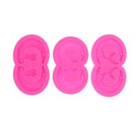 ifundom Juego de 3 Moldes de Silicona para Pendientes con Agujeros Resina Epoxi Formas de Luna Gato y Canino Tamaño 145 Pulgadas Moldes para Joyería DIY y Manualidades Creativas