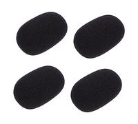 ifundom Juego De 5 Fundas Antipolvo Para Micrófono De Esponja Negras, Protección Contra Viento y Saliva Para Micrófonos Aplicables, Accesorio Práctico Para Grabación y Escenario