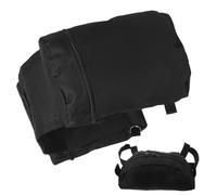 ifundom Juego de Alforjas Traseras para Bicicleta Negra Bolsa de Sillín para Portaequipajes Trasero Resistente y Gran Capacidad Adecuado para Ciclismo Viajes y Desplazamientos