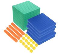 ifundom Juego de Cubos de Matemáticas, Bloques de Aprendizaje Numéricos de Eva Coloridos, Modelo Didáctico para Primaria, Material Educativo para Enseñanza y Desarrollo Lógico