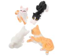 ifundom Juego De Estatuas De Gatos En Miniatura A Escala 1:12 Figuras En Miniatura para Decoración De Jardín Y Patio
