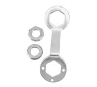 ifundom Juego de Llaves de Embrague para Lavadora de Metal, Doble Extremo 36/38mm, Herramienta Manual Versátil para Reparación de Lavadoras en Mantenimiento Profesional y Bricolaje