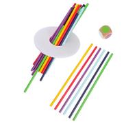 ifundom Juego de Palitos de Madera Coloridos, Juguete Educativo de Motricidad Fina, Madera Natural, 1 Set 20 Piezas, Adecuado para Desarrollo Cognitivo y Coordinación Motriz en Bebés