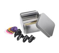 ifundom Juego de Slides para Guitarra Portátil de Acero Inoxidable y Acrílico Bolsa para Púas, Adecuado para Tocar Guitarra y Reemplazo de Barra Deslizante Antigua