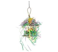 ifundom Juguete Colgante para Loro Resistente Al Desgaste y Mordeduras Accesorio para Jaula para Loros Medianos y Grandes Seguro para Masticar y Estimular