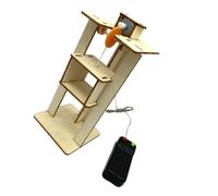 ifundom Juguete Elevador de Madera DIY para Modelo Educativo de Montaje Manual Kit de Construcción para Desarrollo de Habilidades y Aprendizaje Stem