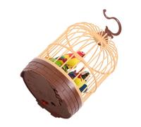ifundom Juguete Jaula de Pájaros con Activación por Voz Pájaros Reales con y para Niñas Decorativo Compacto para Escritorios y Mesas