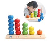 ifundom Juguete matemático de Madera para niños, Bloques de construcción Montessori para Contar y Aprender, Educativo Infantil Interactivo para Desarrollo temprano, Regalo didáctico de 1 Pieza