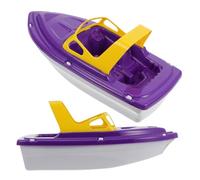 ifundom Juguetes de Baño para Pequeños 2 Piezas Barquitos de Plástico Coloridos Barco de Dibujos Animados para Bebés de 1 a 3 Años Juguetes de Bañera Divertidos y Seguros