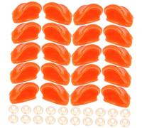 ifundom Kit de 50 Piezas de Artesanía de Picos de Pato de Resina Naranja para Manualidades Infantiles y Proyectos Escolares, Práctico Reemplazo de Partes Faciales en Juguetes de Pato