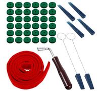 ifundom Kit de Afinación de Piano Llave en Forma de L, Mordazas de Goma Ergonómicas y Tira de Temperamento de Fieltro para Silenciar Dos Octavas Vez