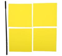 ifundom Kit de Limpieza para Flauta Varilla de Plástico y 4 Paños Amarillos Accesorio de Cuidado para Instrumentos de Viento Fácil Mantenimiento para Músicos en Casa Escenario
