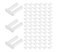 ifundom Kit de Reparación para Gafas sin Montura Doble Tapón y Diseño de Hebilla y Funda, Plástico Resistente para Minimizar Deslizamiento, 200 Piezas para Uso Diario