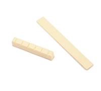 ifundom Kit de Sillín y Tuerca de Plástico Beige Accesorio de Reemplazo que Mejora la Jugabilidad y Durabilidad del Puente Varios estilos para Guitarra Clásica Varios estilos