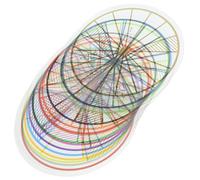 ifundom Láminas Fracciones 1/16 de 10 CM para Enseñanza Matemática Infantil Material Manipulativo Didáctico Juguete Educativo Matemático para Escuela y Aprendizaje Casa