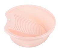 ifundom Lavabo para Lavar Ropa a Mano Tabla de Lavar Integrada Mini Lavabo Compacto Color Rosa Claro Resistente y Portátil Adecuado para Ropa de Ñiño y Uso Doméstico