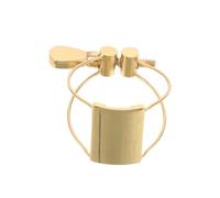 ifundom Ligadura para Boquilla de Saxofón Tenor, Abrazadera Metálica de Acero con Clip Resistente, Fijación Estable para Accesorios de Saxofón, Compatible con Modelos Estándar, Uso