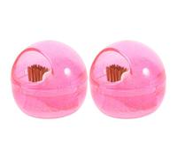 ifundom Limpiador de Herramientas para Uñas 2 Piezas Cabezal de Alambre Desmontable y Estuche Plástico Rosa para Limpieza Profunda de Brocas Profesionales en Salones y Uso Doméstico