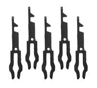 ifundom Llave de Interruptor de Parada contra Incendios, Juego de 5 Piezas Negras, Llave de Reinicio Rápido para Botón de Alarma y Rompecristales, Plástico Resistente, Tamaño Pequeño, Uso