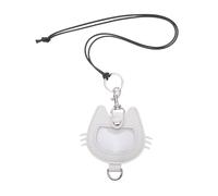 ifundom Llavero con Forma De Gato para Guardar El Pelo De Tu Mascota Llavero Conmemorativo para Mascotas Color Blanco