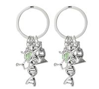 ifundom Llavero de Química Colgante Microscopio y Matraz, Pack 2 Piezas, Accesorio Científico para Profesor de Ciencias, Obsequio Original para Docente y Amantes Ciencia