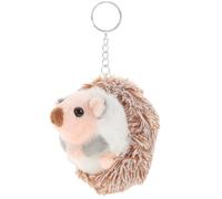 ifundom Llaveros de Erizo de Peluche Gris 10 CM Colgante Creativo de Felpa y Algodón PP Porta Llaves Decorativo para Mochila Bolso y Uso Diario Llavero Adorable y Funcional