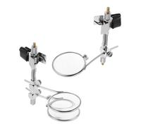 ifundom Lupa Clip para Gafas de Relojero y Joyero Lente de Cristal 25 MM Aumento 5X Doble Lente Portátil para Reparación de Joyas y Relojes Herramienta de Precisión para Artesanía